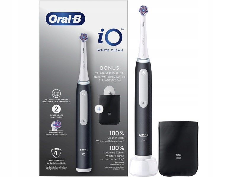 Magnetická zubná kefka Oral-B iO White Clean, čierna